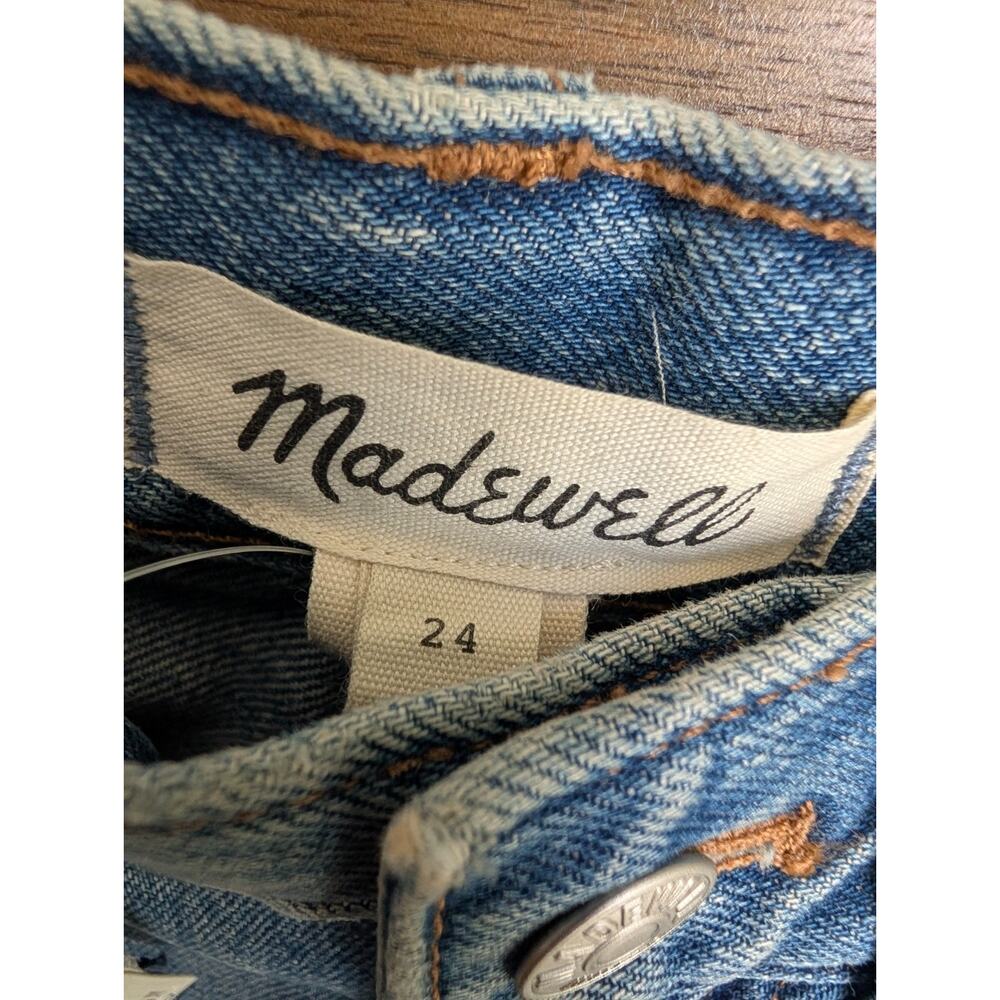 Madewell The Rilee Denim Midi Skirt Womens 24 Blue Cotton NWT - Picture 4 of 7